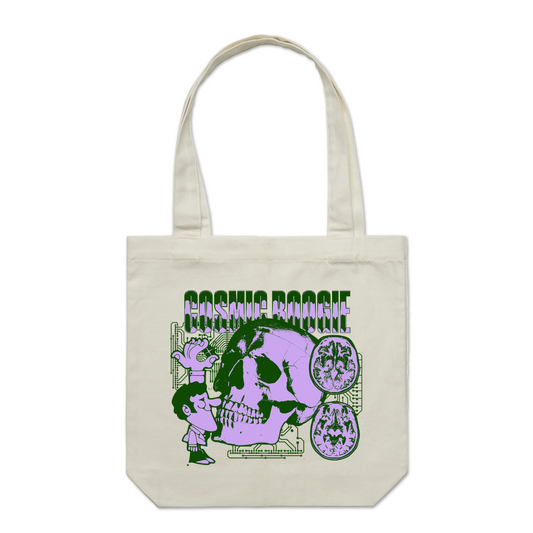 CB August Green Purple Tote Bag