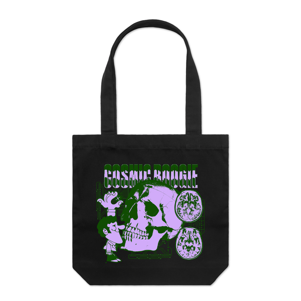 CB August Green Purple Tote Bag